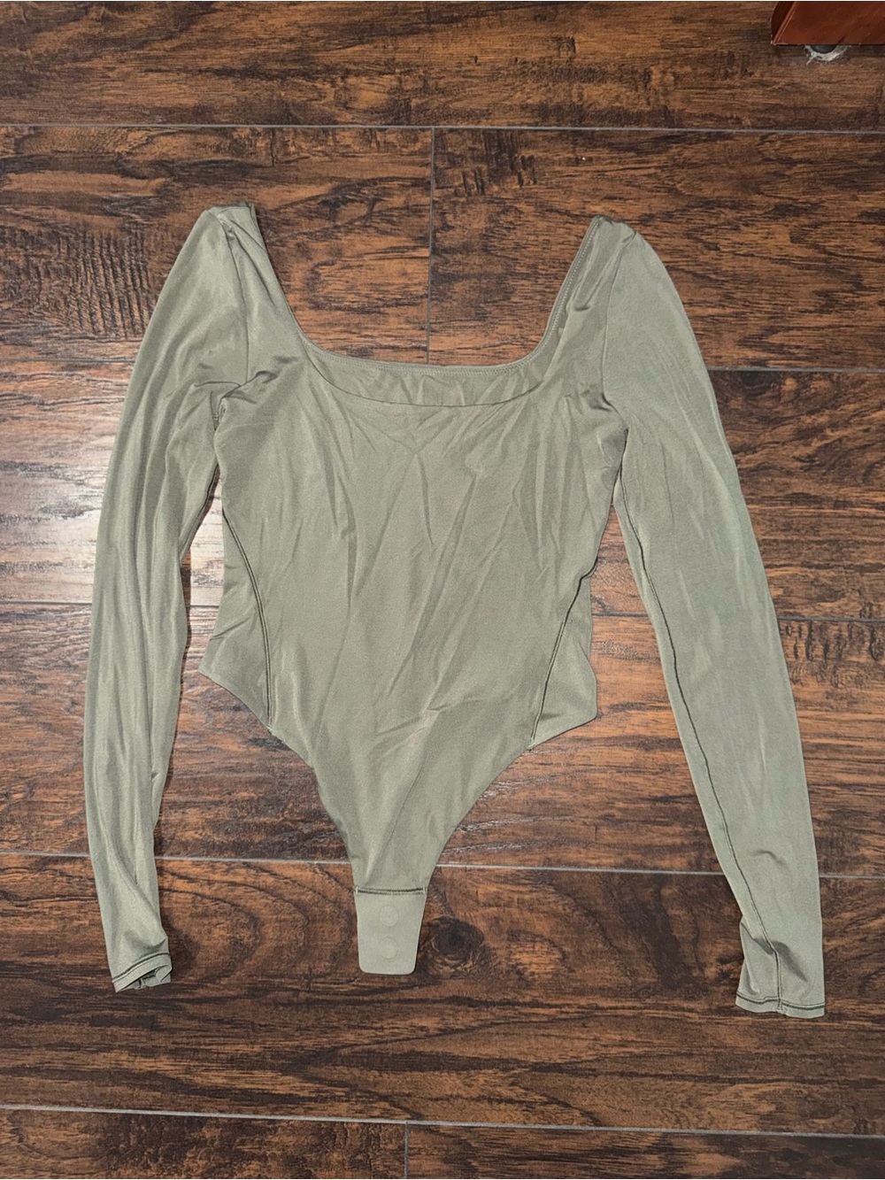 Lululemon Long Sleeve Bodysuit in Olive Green